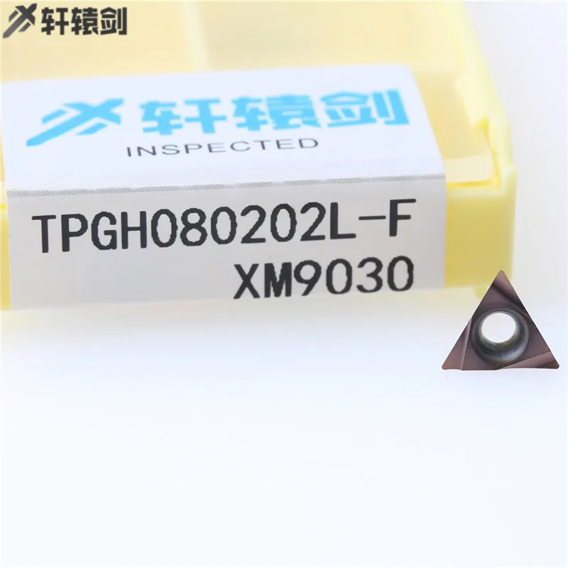 Herramientas de torneado de torno CNC, cortador de Metal de acero inoxidable, 10 piezas, TPGH060102, TPGH060104, TPGH080202, TPGH080204