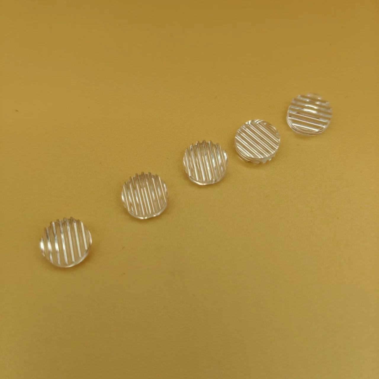 5PCS One‑Line Laser Module Lens PMMA Resin Plastic 5mm 15 30 60 90 110 Degree Straight Line Optical Lens Red Green Blue IR Laser