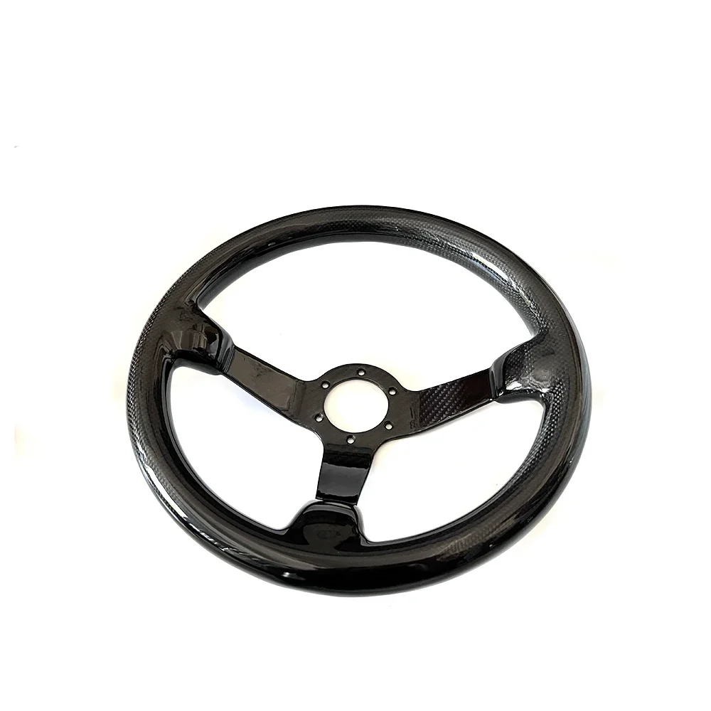 

Black Racing Sport Carbon Fiber Type 320MM Carbon Steering Wheel For Car