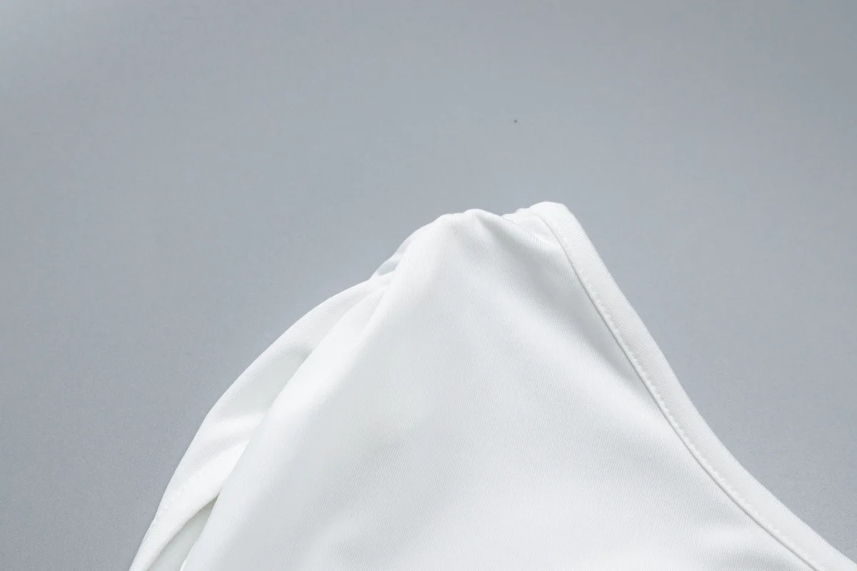 2 Pieces Set For Woman Summer New Solid One Shoulder Sleeveless Draped Top Knee Length Pants Sexy Outfits Female Festival Party