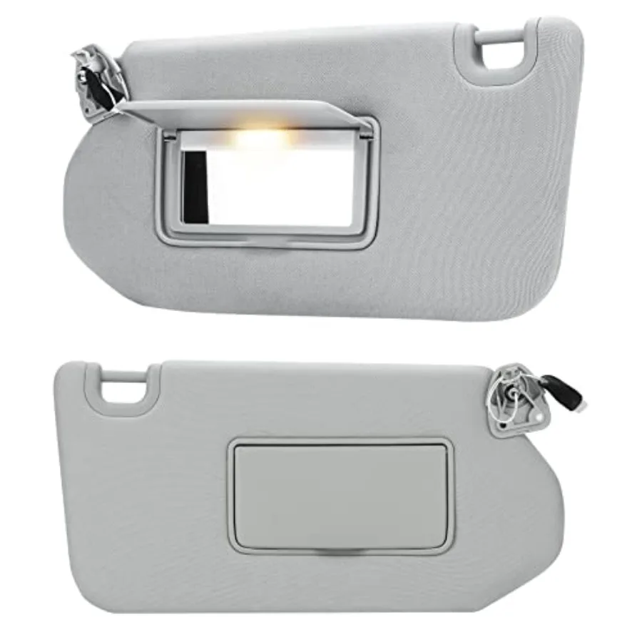 

Grey Left and Right Sun Visor with Light Replacement for Nissan Pathfinder 2013-2018/ for Infiniti QX60 2014-2017/ for Infiniti