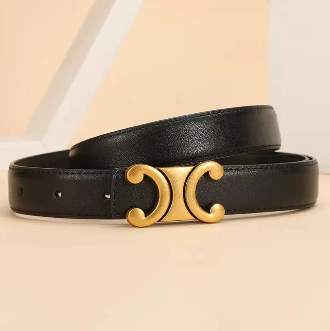 Luxury new leather belt women's Internet celebrity classic leather lady belt joker belt