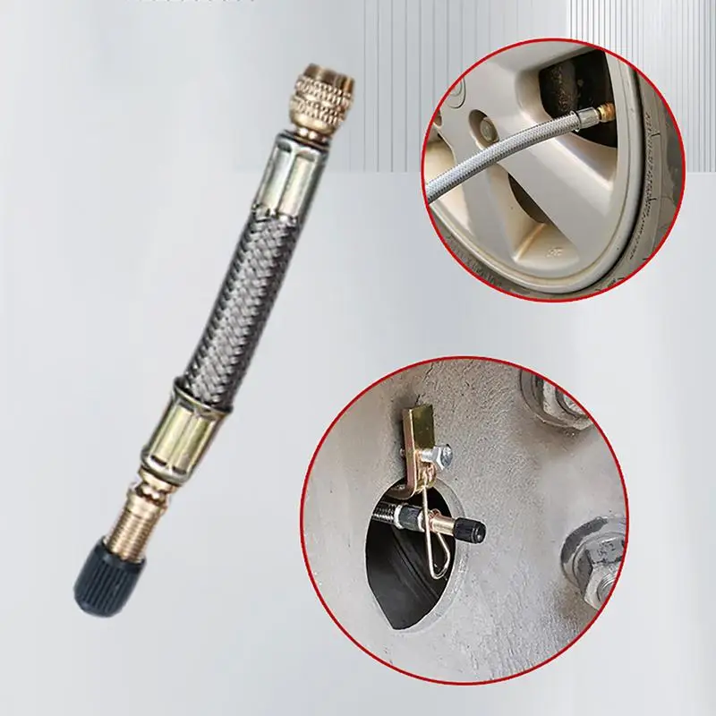 Tire Valve Extension Hose Electric Air Compressor Car Tyre Air Inflator Hose Inflatable Pump Extension Tube Adapter Accessories