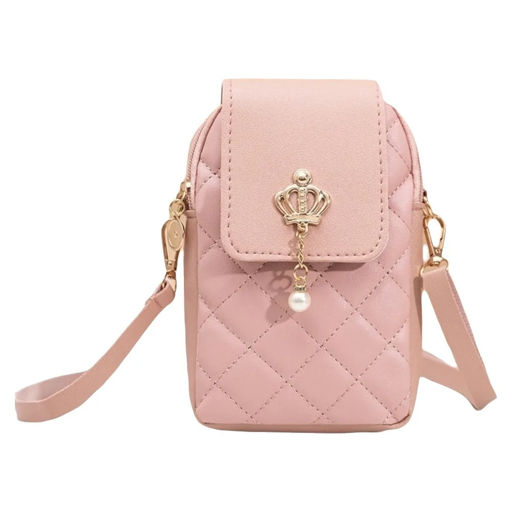 

Модная сумка-мессенджер из искусственной кожи с подвеской, мини-кошелек для женщин, повседневная водонепроницаемая сумка через плечо