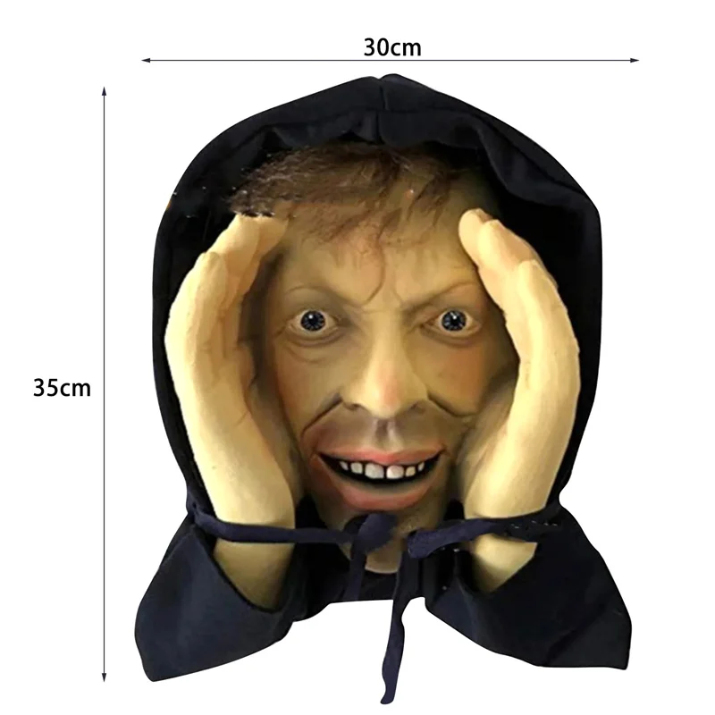#1PC Scary Peeper Freak Halloween Decoration Scary Peeper Window Prank Indoor And Outdoor Window Stickers For Spooky House Party
