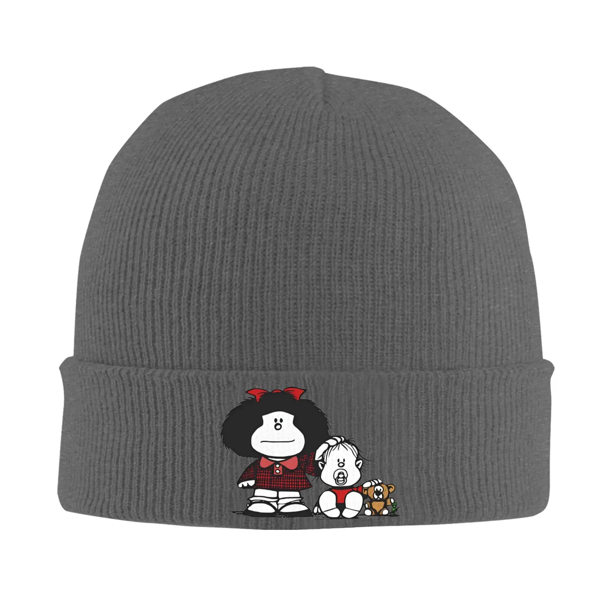 Family Premium Scoop Friendship Knit Hat Beanie Winter Hat Warm Acrylic  Casual Mafalda  Cap Men Women Gift,