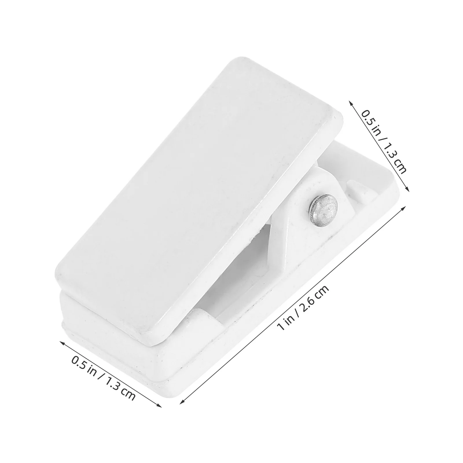 10pcs Magnetic Name Id Card Clips Spring Design Reusable Abs Steel Magnet Material Badge Holders Clip For Work Badge Paper Clips