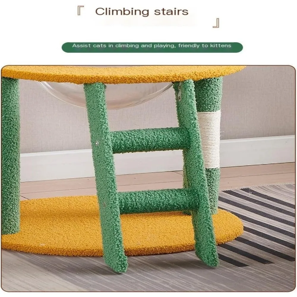 شجرة تسلق القطط الداخلية متعددة المستويات للقطط الصغيرة والمتوسطة مع قابلة للفصل وسهلة التجميع