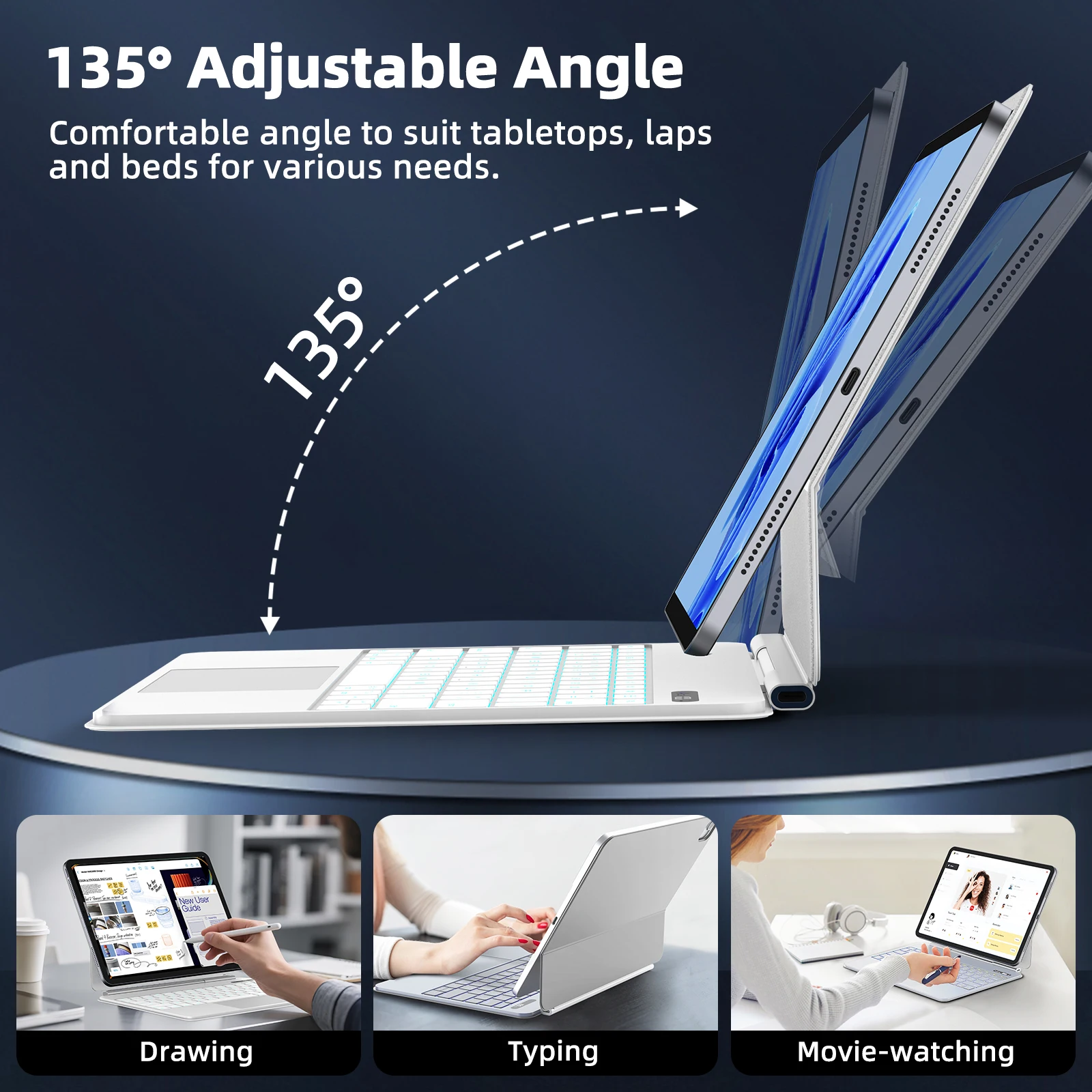 Teclado mágico ligero para iPa - Tablet Accessories Choice Store reseña y precio