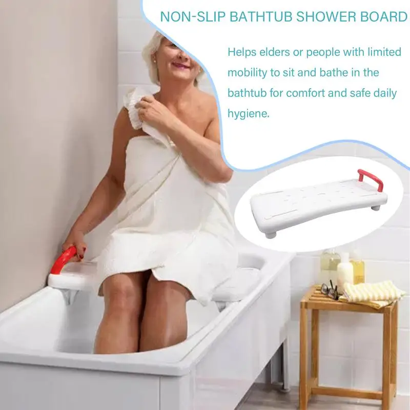 Bathtub Bench With Handle Bath Sitting Board With Handle Bath Sitting Board With Rounded Corners For Disabled People The Elderly