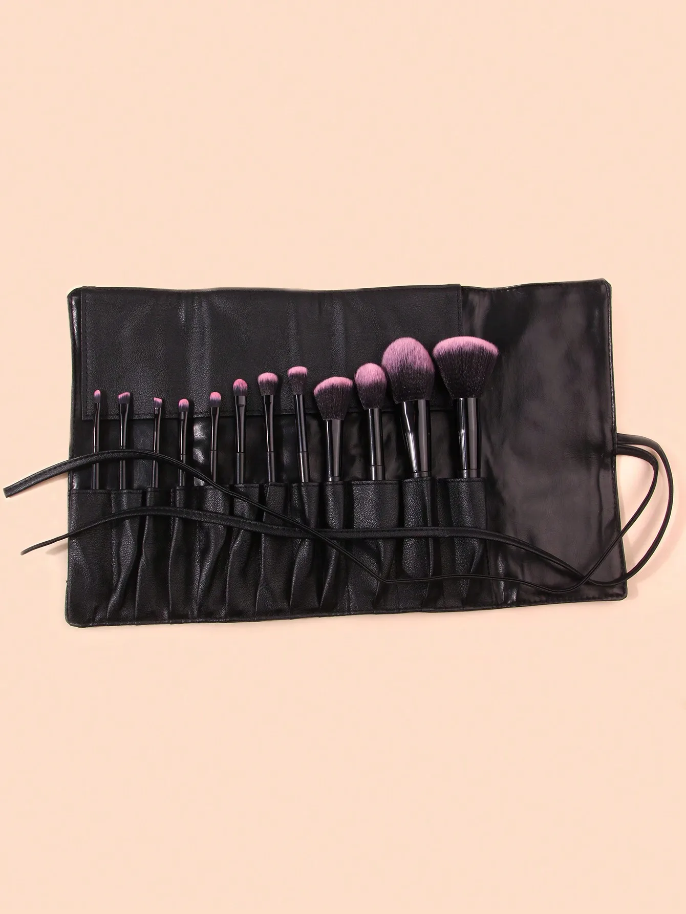 ชุดแปรงแต่งหน้าขนนุ่มคุณภาพสูง 12 ชิ้น, อายแชโดว์แบบพกพาและแปรงปัดแก้ม, เครื่องมือแต่งหน้ามืออาชีพ + ถุงเก็บ 1 ชิ้น