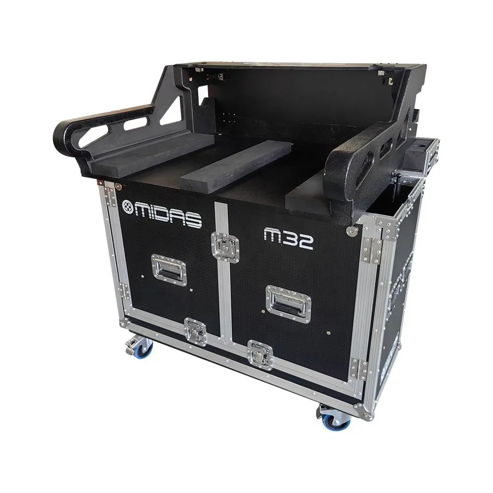 Customized Midas M32 Live Digital Mixer Hydraulic Flight Case Portable Outdoor Pa System Sound Equipment Flight Case