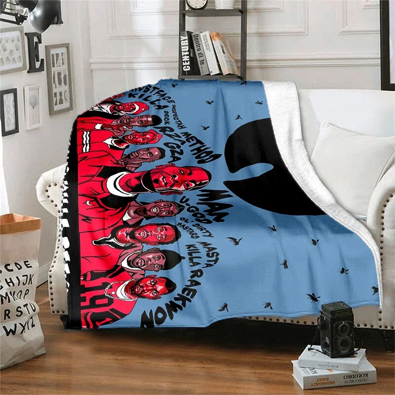 Rap Wu T-TANG Clans Series Sign Blanket Children's High Quality Flannel  Soft and Comfortable Home Travel Blankets