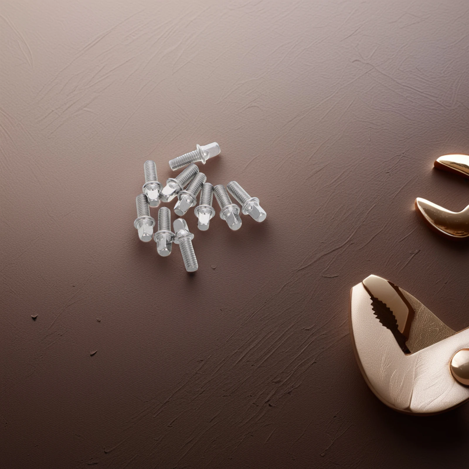 

10Pcs M6x15mm Drum Mounting Screws Precision Fit for Snare Drums and Percussion Parts Silver Drum Screws Metronome for Drums