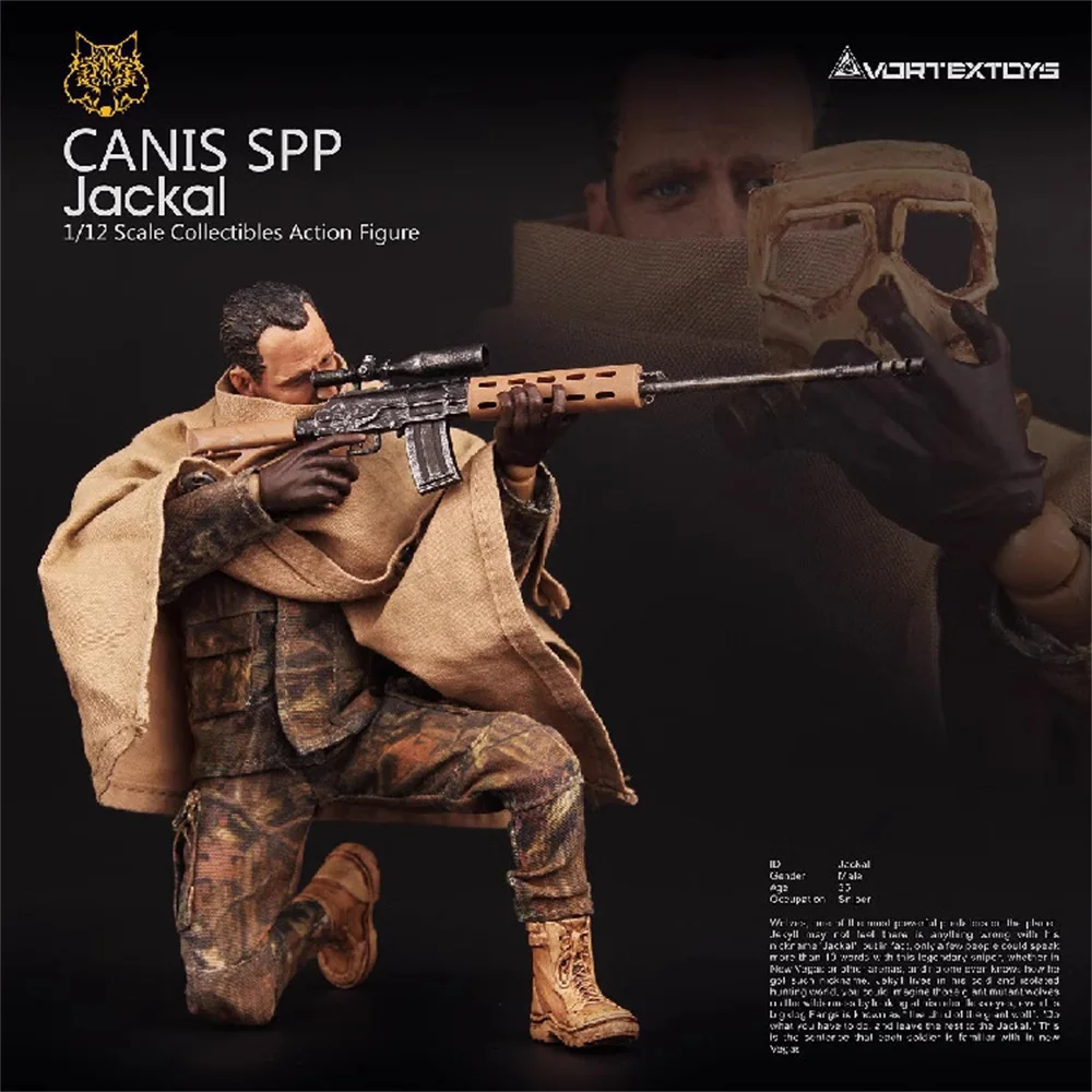 

1/12th VORTEXTOYS V00011 Man Sniper Canis SPP JACKAL Full Set Moveable Action Figure Gift For Fans Collectable DIY