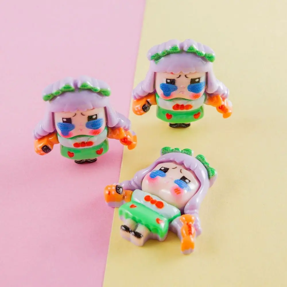 5pcs Personality Cute Girl Accessories Cartoon Anime Cute Cartoon Flatback Material Resin Trinket handicraft DIY Material