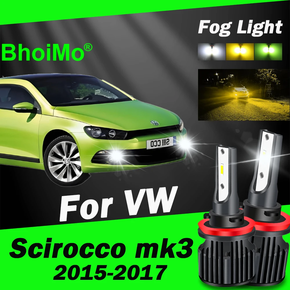 

BhoiMo For VW Scirocco mk3 2015 2016 2017 Led Bulb Front Fog Light Lamp