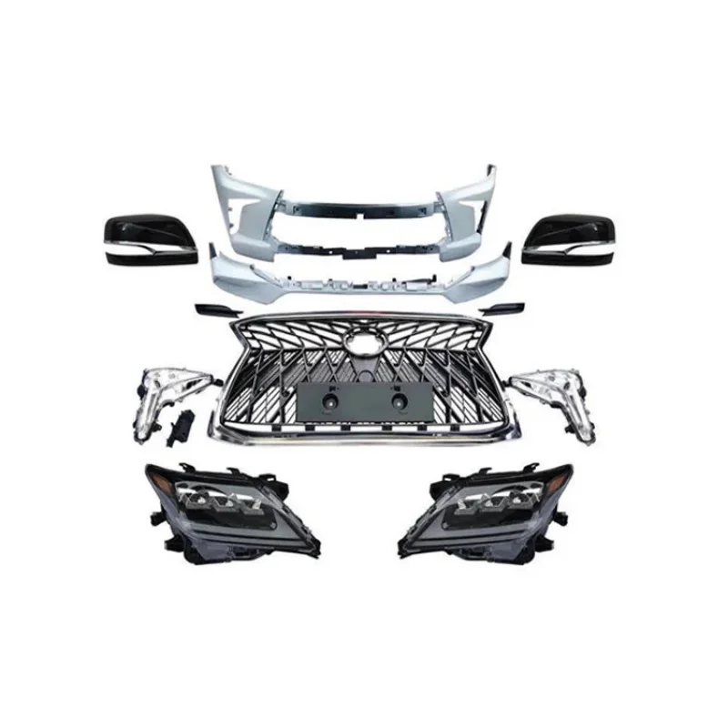 

Заводские продажи, решетка переднего бампера, фары, комплект кузова для LX 2008-2015 LX570, обновление 2016, стильный комплект