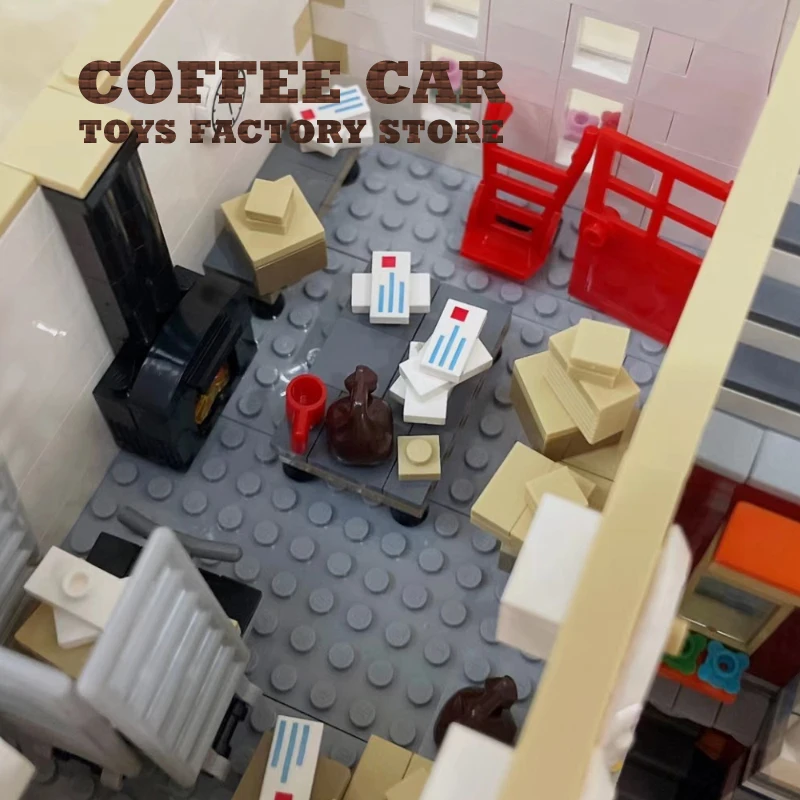 クリエイティブシティスクエアマイクロブロックおもちゃ 3299 個郵便局 MOC ビルディングレンガストリートビューストアモデル DIY 大人子供ギフト