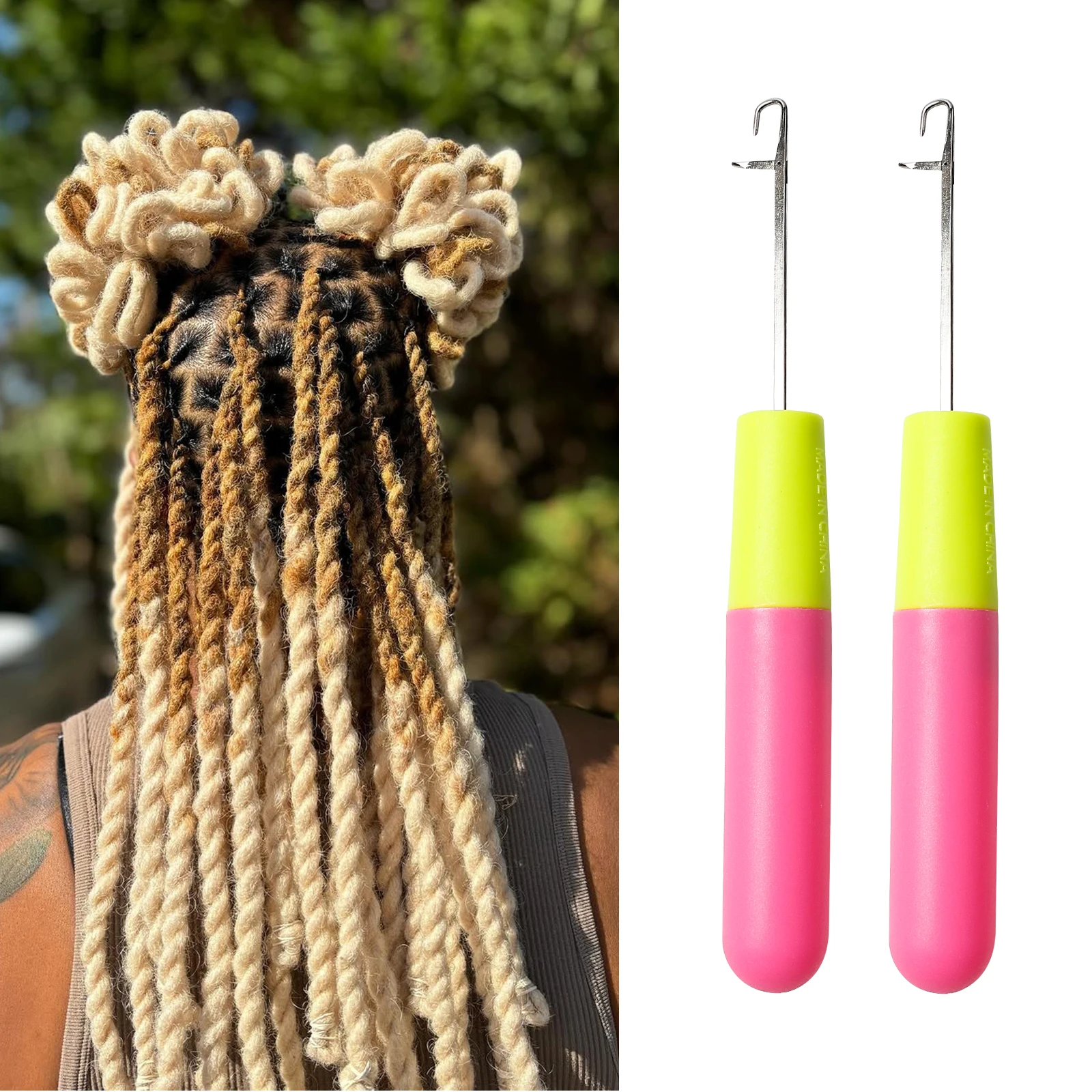 Latch Crochet Hook Needle Plastic Knitt For Making Jumbo Braiding Dreadlock Hair Tools Weaving Dreadlock Extension