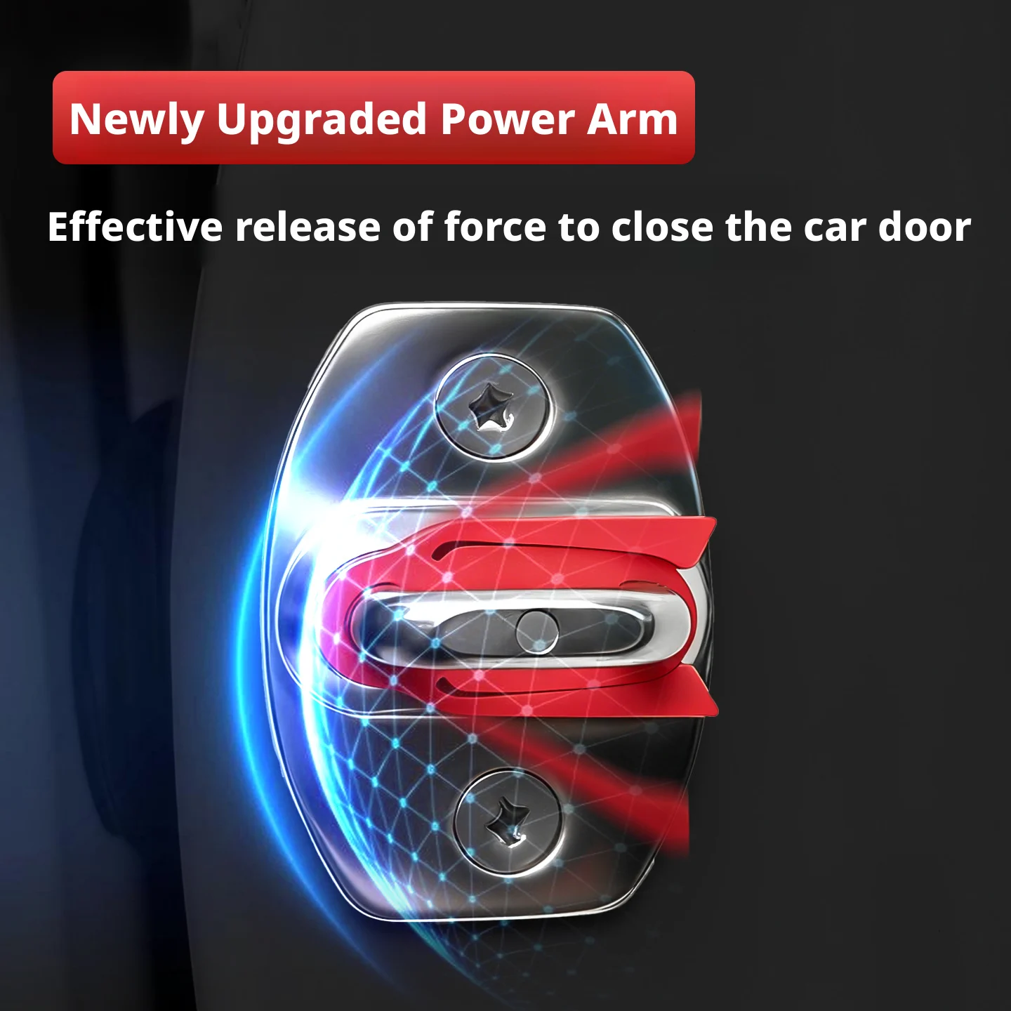 Force Release Arm Door Lock Clamp Silicone Pad Cover Car Door Lock Protection Cover Sound Reduction Shock Absorption Shock Absor