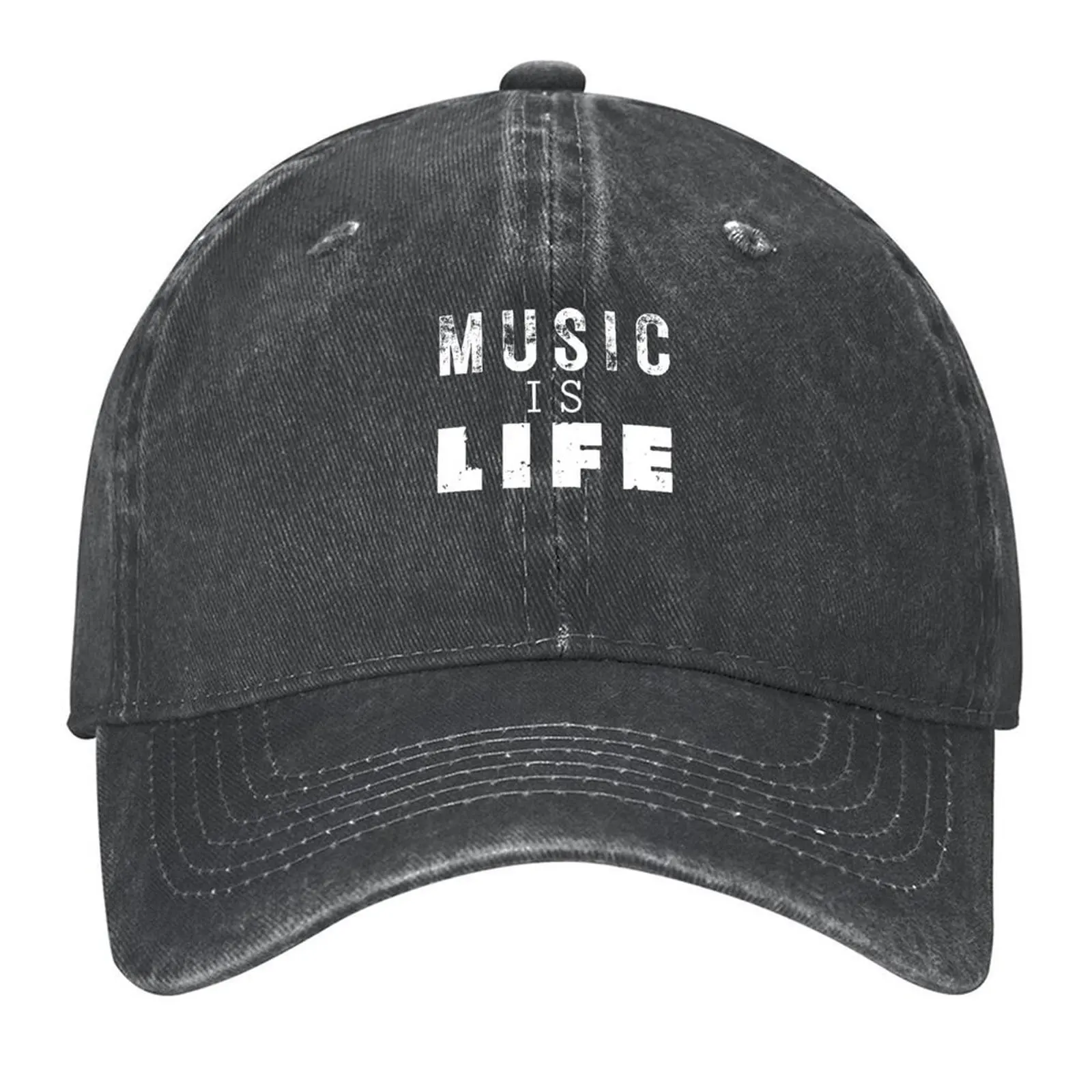 

MUSIC IS LIFE Baseball Cap Luxury man cap Horse Hat hiking hat Beach Bag Women's Beach Men's