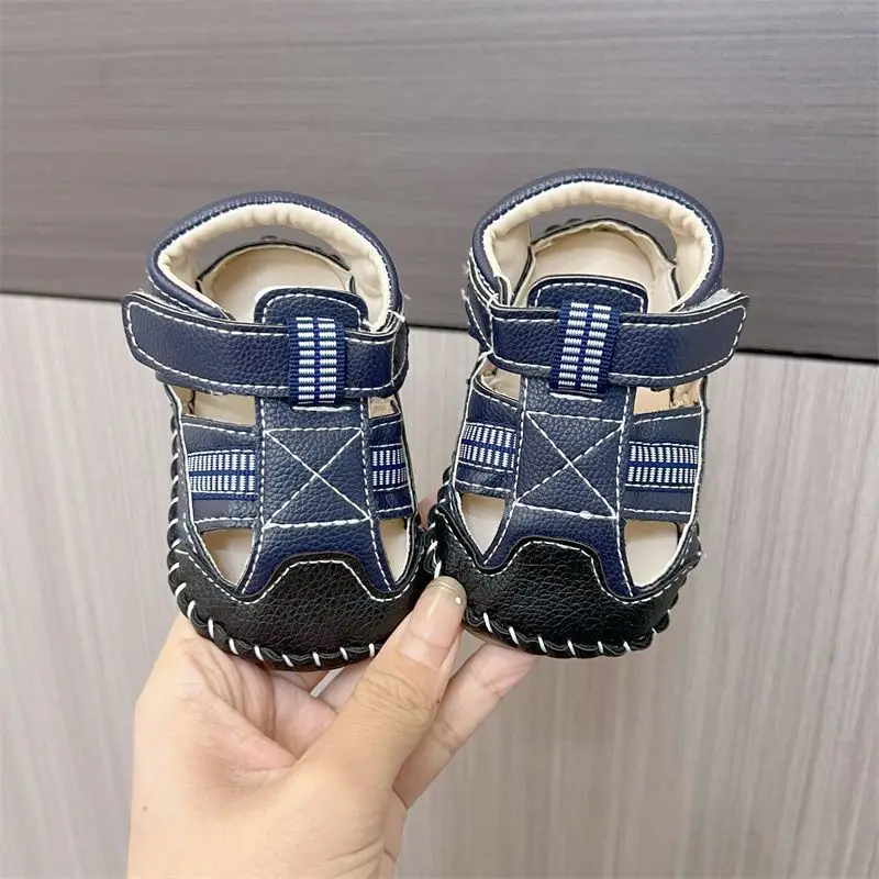 Spring Summer Baby First Walker Sandals Soft Sole Non-Slip Protective for 0-12 Months Boys Girls