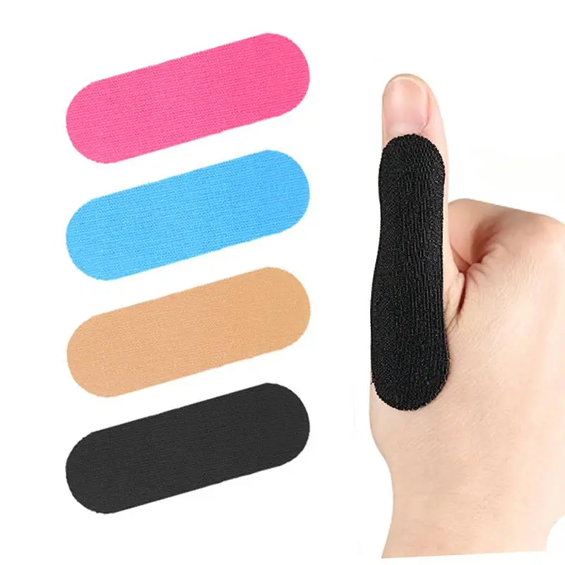 10Pcs Breathable Bowling Thumb Support Pads Elastic Anti-Friction Finger Protector Tape for Climbing Weightlifting Sports