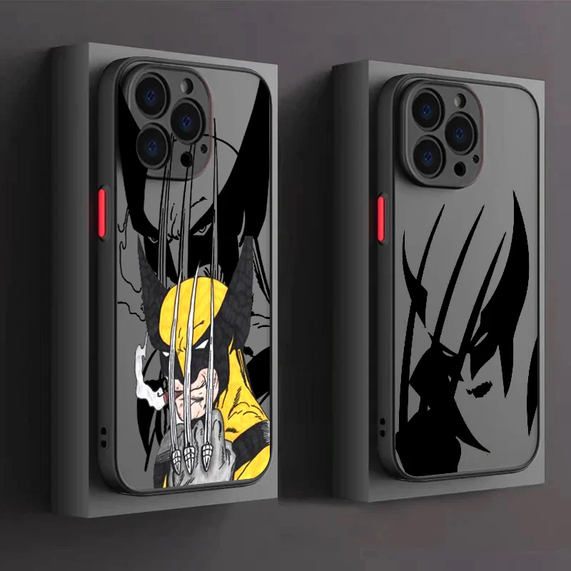 

James Howlett Logan Wolverine Frosted Translucent For Apple iPhone 15 14 13 12 11 XS XR X 8 7 SE Pro Max Plus Mini Back