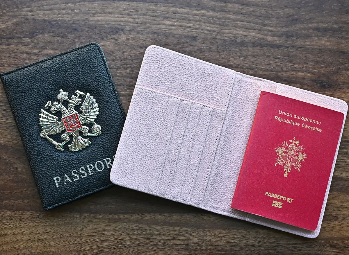 Russia Passport Cover Travel Wallet Passport Bag Travel Document Organizer Passports Clip