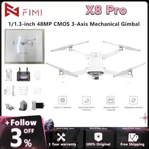 FIMI X8 Tele drone with Wide Angle and tele Camera 30x Hybrid Zoom 4K 60fps 10KM range 3 axis Gimbal GPS AI Super Night Video AliExpress