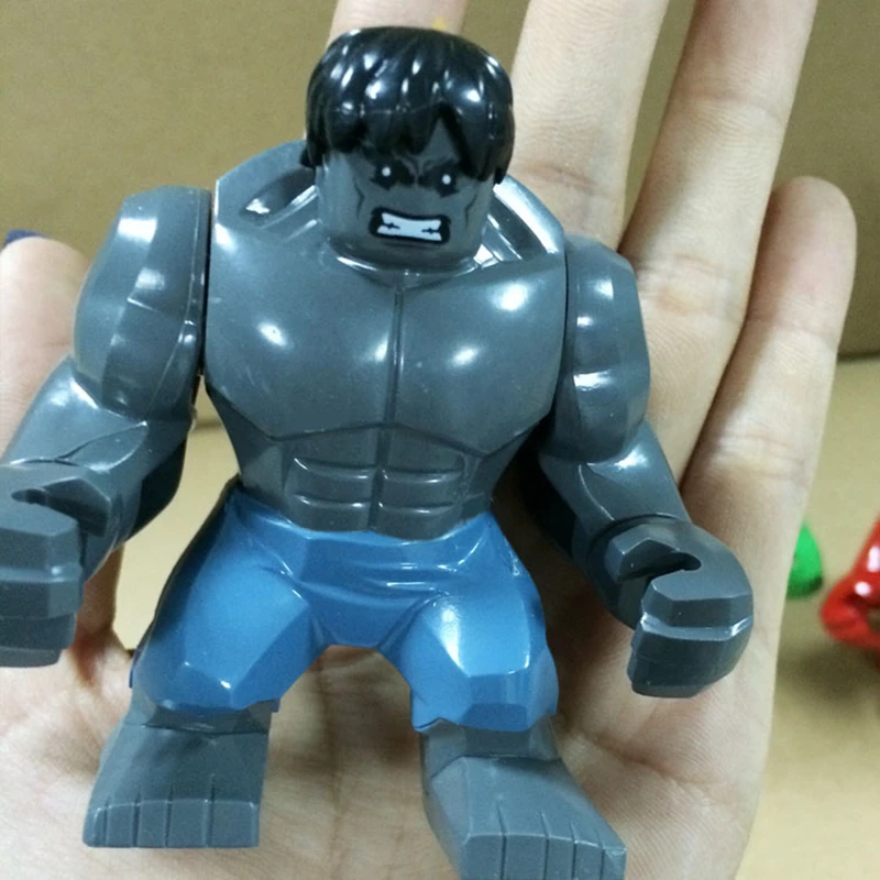 Marvel Mini Building Block Anime Figure Avengers supereroe distruzione Hulk Building Block Figurine Boy Toy regalo per bambini