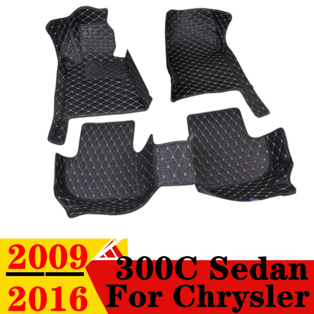 

Автомобильные коврики для Chrysler 300C Sedan 2016 2015 2014 2013 2012-2009, подходят под заказ, передняя и задняя напольная подкладка, накладки на ножки, коврик