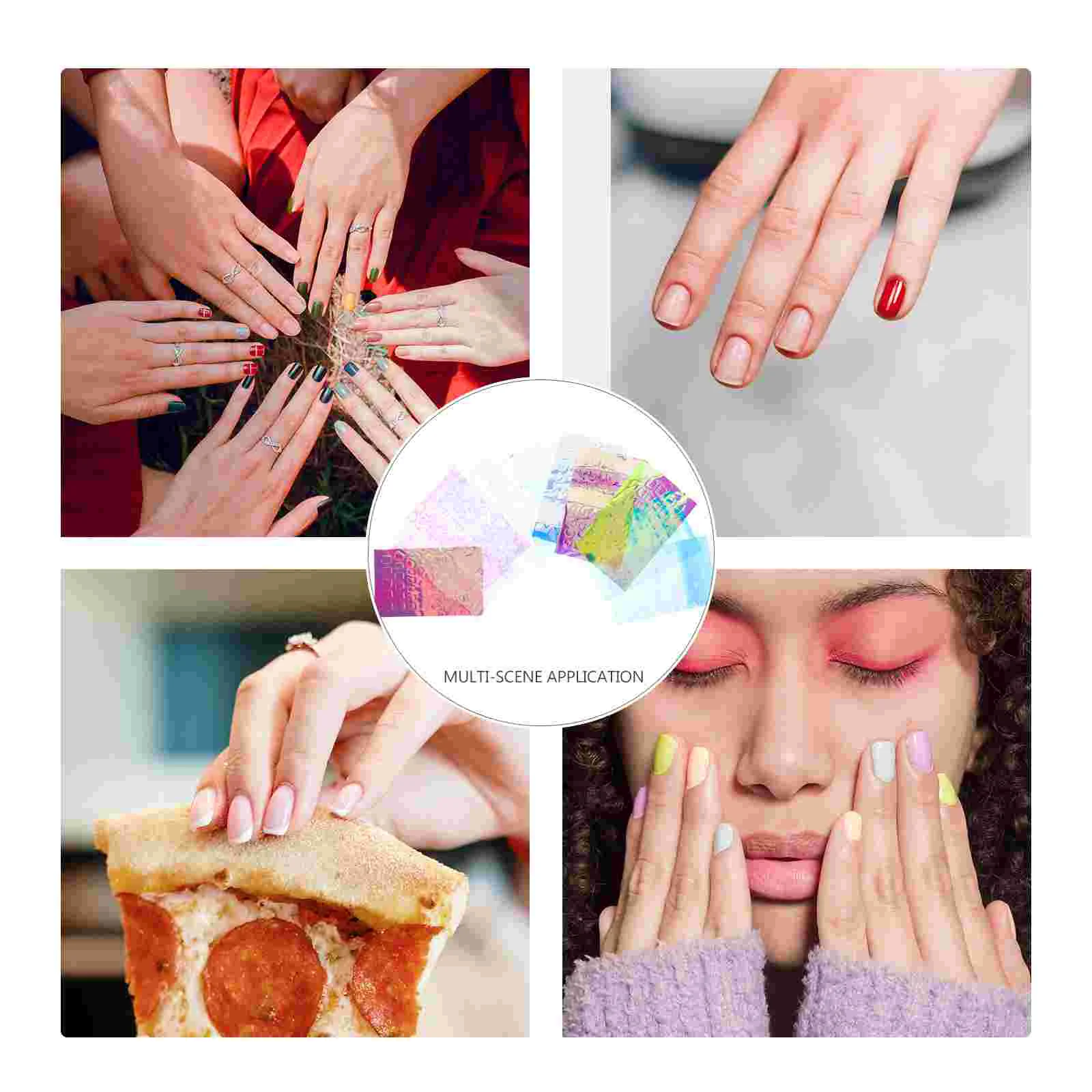 11 fogli adesivi per unghie decalcomanie Creative accessorio per Manicure in Cellophane decorazione fai da te per ragazza in plastica