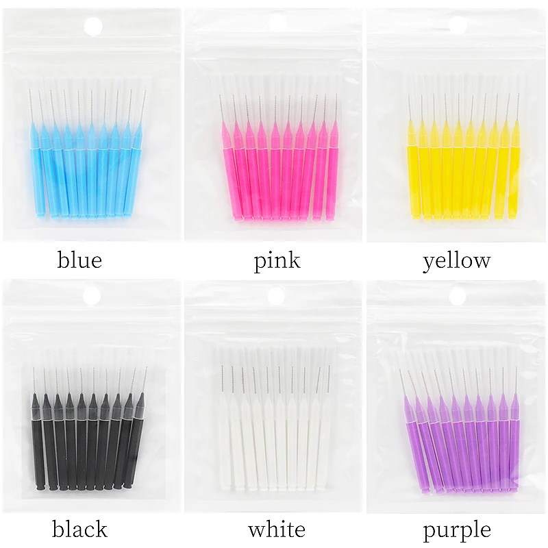 10 Pcs Mini Eyebrow Brush Brow Perm Brush Disposable Brow Lifting Brushes Bendable Micro Eyelash Brush Applicators Makeup Tools