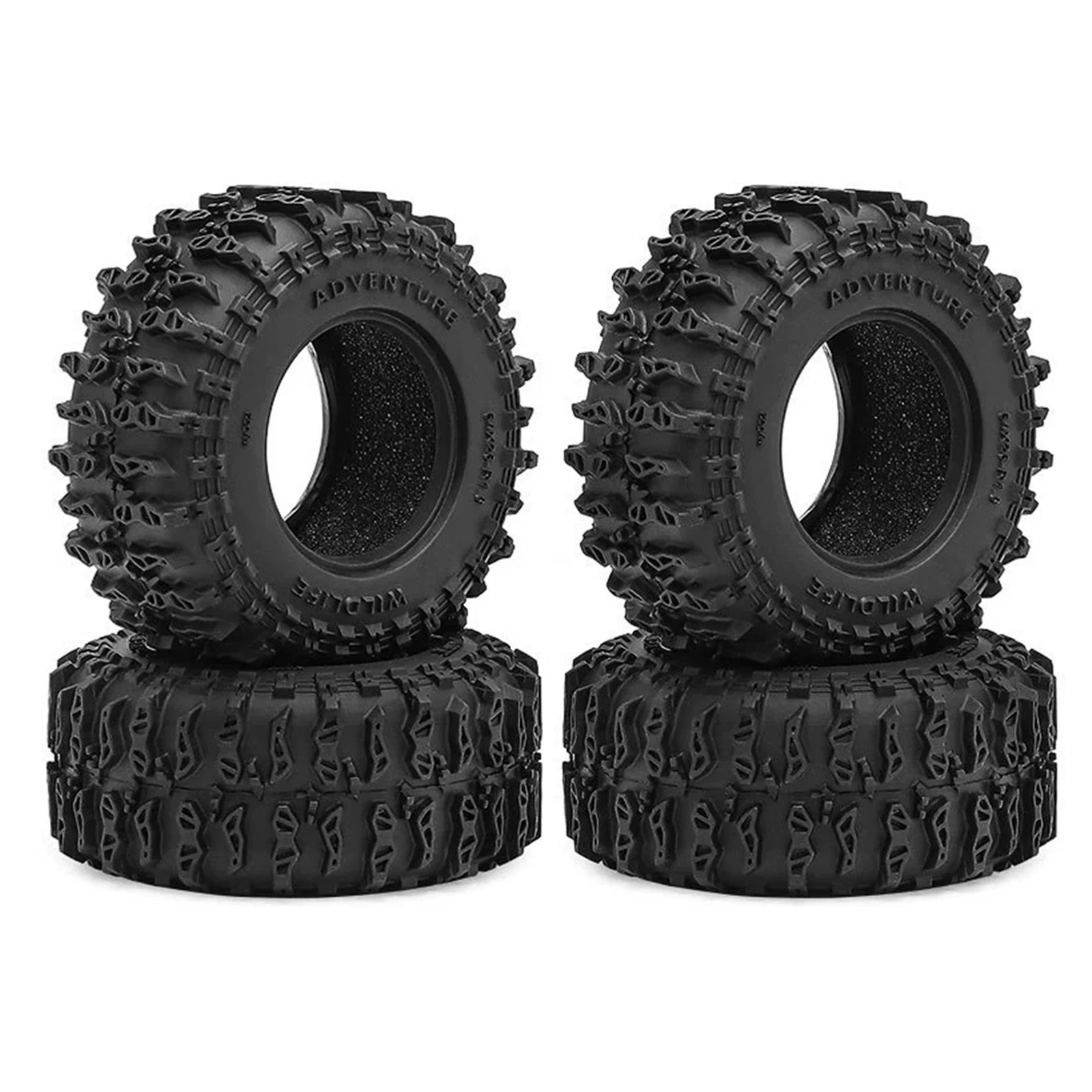 

4PCS RC S5 1.3" Mud Paw Tires 64*24mm for 1/24 1/18 RC Crawlers