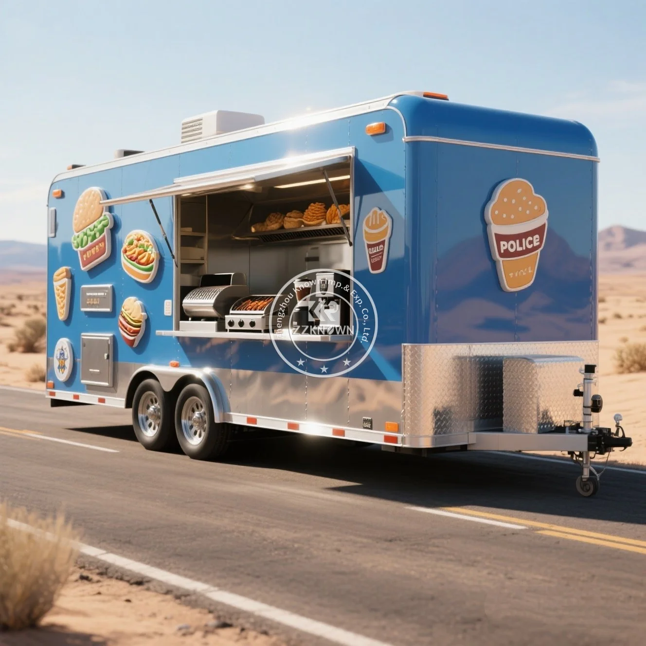 

Одобренный в США, Австралии, концессионный прицеп для еды, полностью оборудованный стандартам США, мобильный грузовик для еды, мобильный грузовик для закусок, барбекю