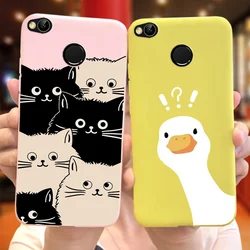 Cute Animal Cartoon Case For Xiaomi Redmi 4X 4A Candy Color Soft Silicone TPU Phone Cover Bumper For Redmi 4A 4X Redmi4a Redmi4x