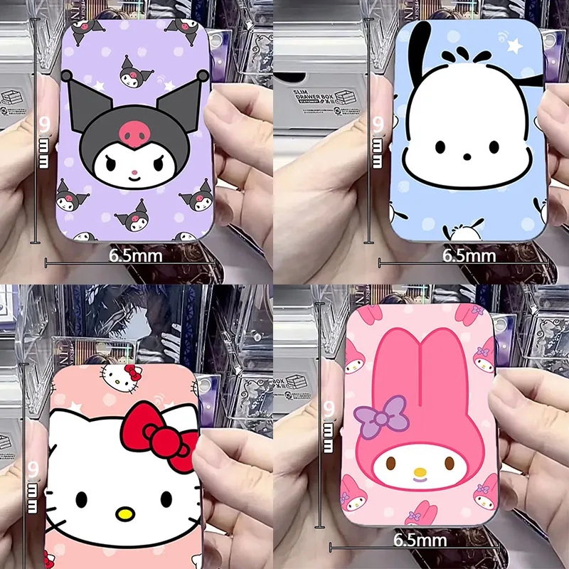 

Милая коробка для хранения «Hello Kitty», изысканная девушка Kuromi Melody, железная таблетка, жизнь, повседневные заколки для волос, ювелирное кольцо, перспективное аккуратное кольцо