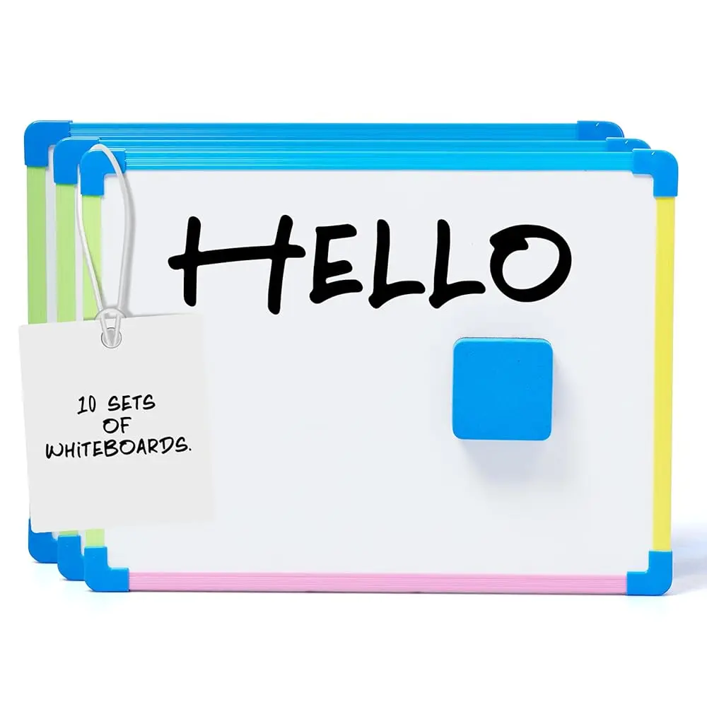 

Белая доска для детей - Магнитная доска для детей - Маленькая магнитная доска для сухого стирания, для письма, обучения и рисования, развивающая.