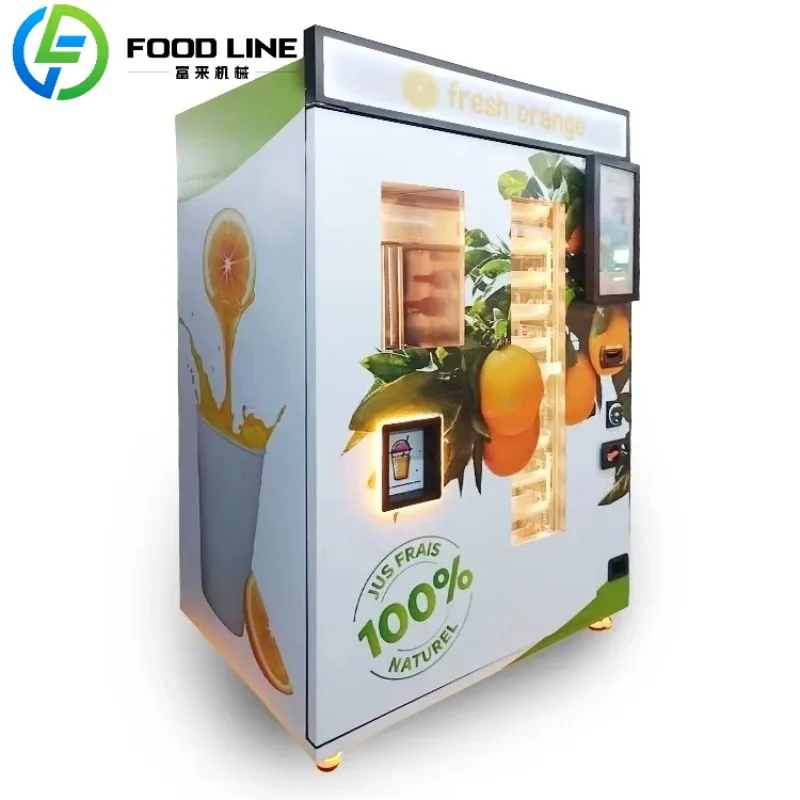 Custom Commercial Fresh Juice Vending Machine Orange Apple Lemon Squeezed Automat With Programmable Menu And Quick Service