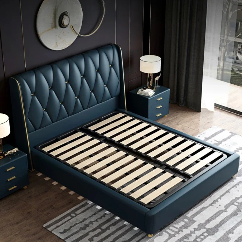 Designer Modern Bed Frames Queen Luxury Unique Aesthetic Bed Frame King Size High End Meubles De Chambre Home Furniture