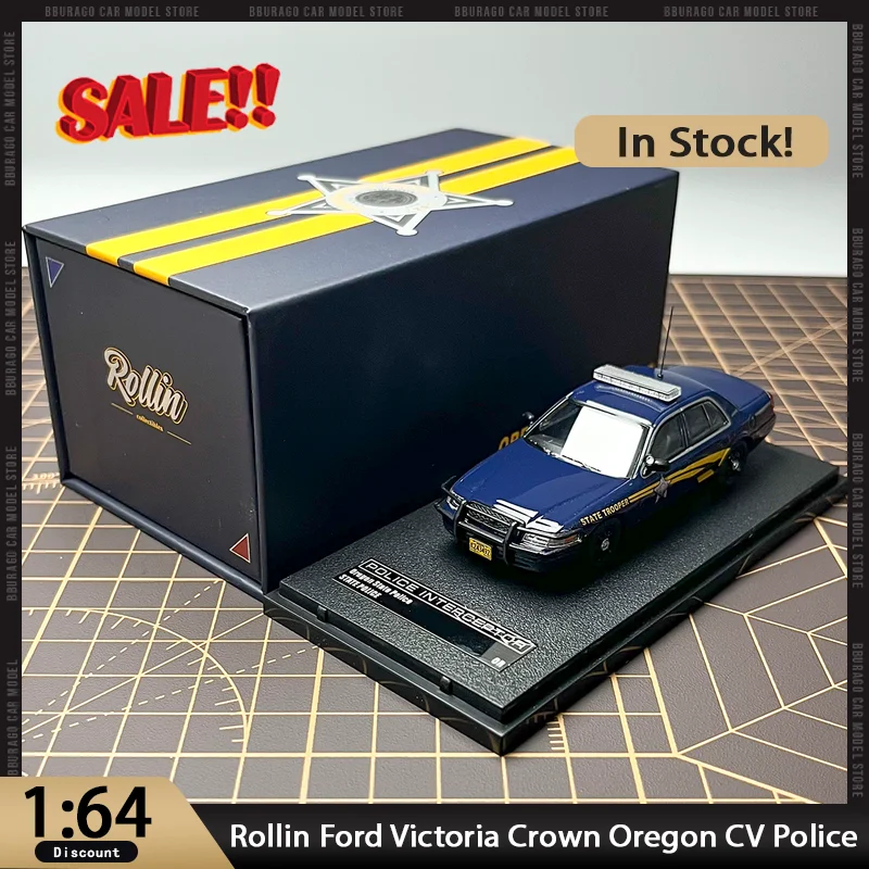 

Новинка в наличии 1:64 Ford Victoria Crown Oregon Cv Police Car Osp Limited Edition, литой под давлением сплав Ford, украшения, игрушка на заказ, подарок