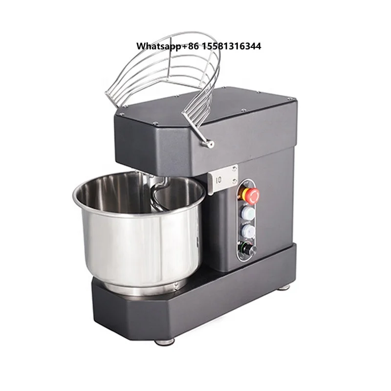 Professional Spiral Dough Mixer Electric 220V 110V 10L Non Tilt Head Dough Kneading Mixing Machine Stainless Steel Bucket