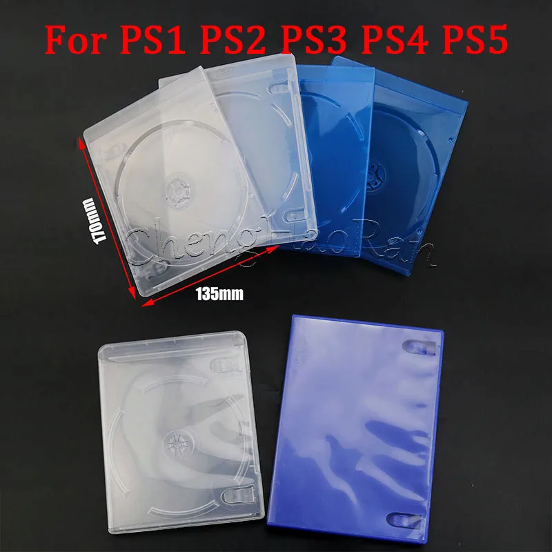 1PC For PS1 PS2 PS3 PS4 PS5 Replacement Empty Game CD DVD Box Case for PS4 Game Disc Storage Shell Cover Repair Accessories