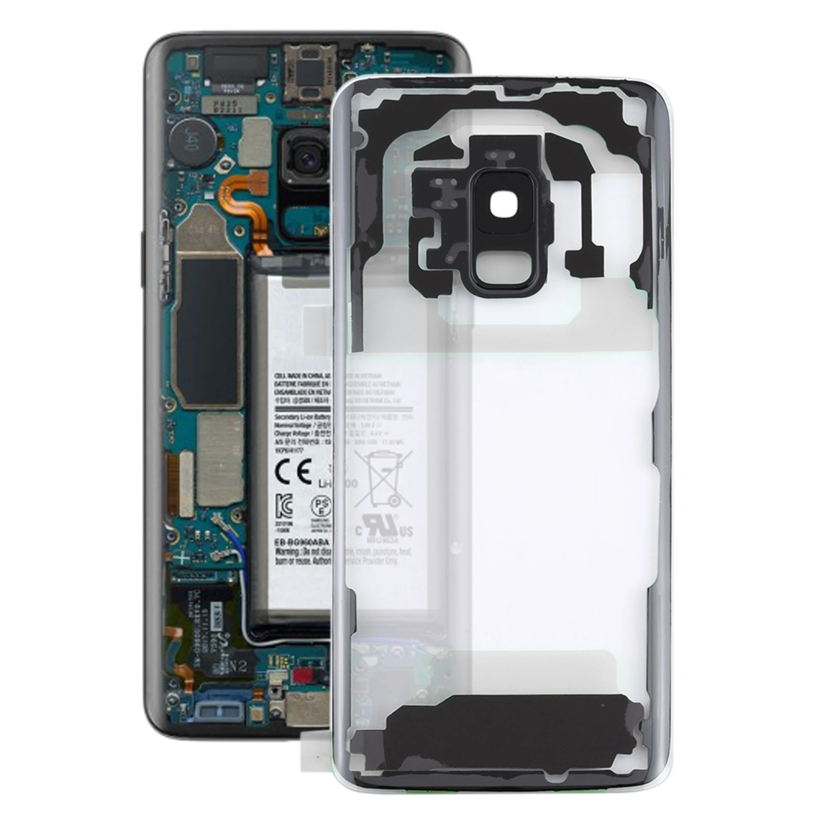 

Задняя крышка для Samsung Galaxy S9 G960F G960F/DS G960U G960W G9600, прозрачная задняя крышка для аккумулятора с крышкой для объектива камеры