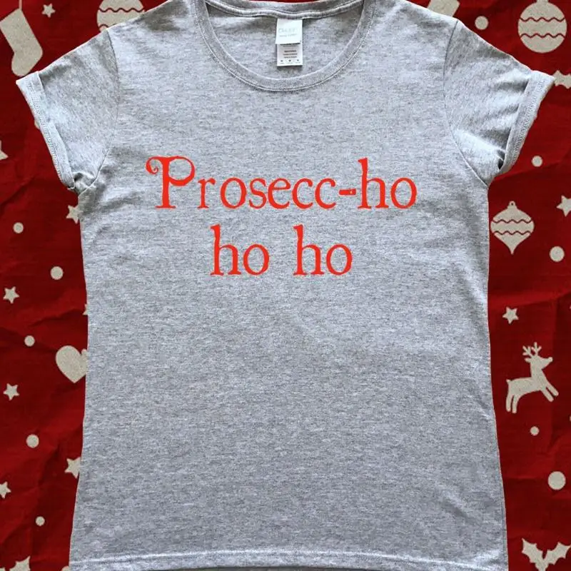 عيد الميلاد بروسكو بروسيتشو هو هو هو تي شيرتات عجيبة