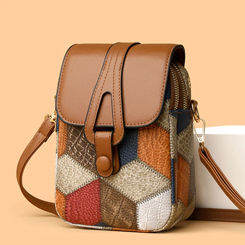 Handytasche Umhängetasche Damen Umhängetasche Vielseitig Modisch Exquisit Weiches Leder Lässige kleine Tasche – Detail 8