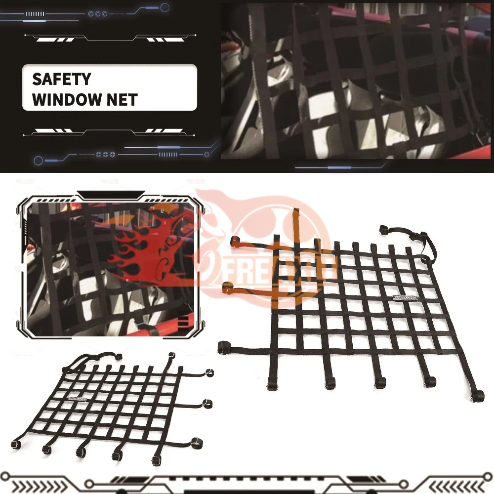 

2 шт. мотоцикл подходит для Can Am X3 Maverick/Maverick MAX/MAX Turbo, защитная оконная сеть, аксессуары для UTV, оборудование безопасности 2024