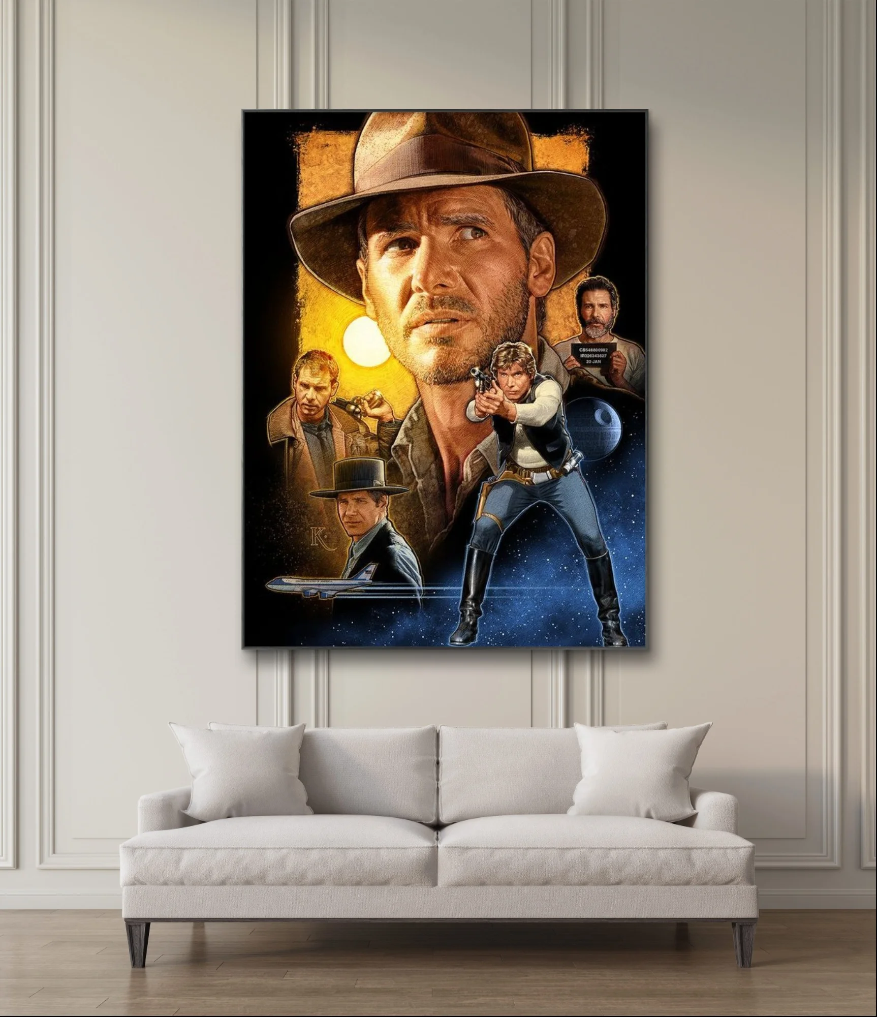 Indiana J-Jones 5D Diamond Painting Kit Adventure Action Movie Poster Diy Diamond Embroidery Cross Stitch Home Wall Decor Gifts